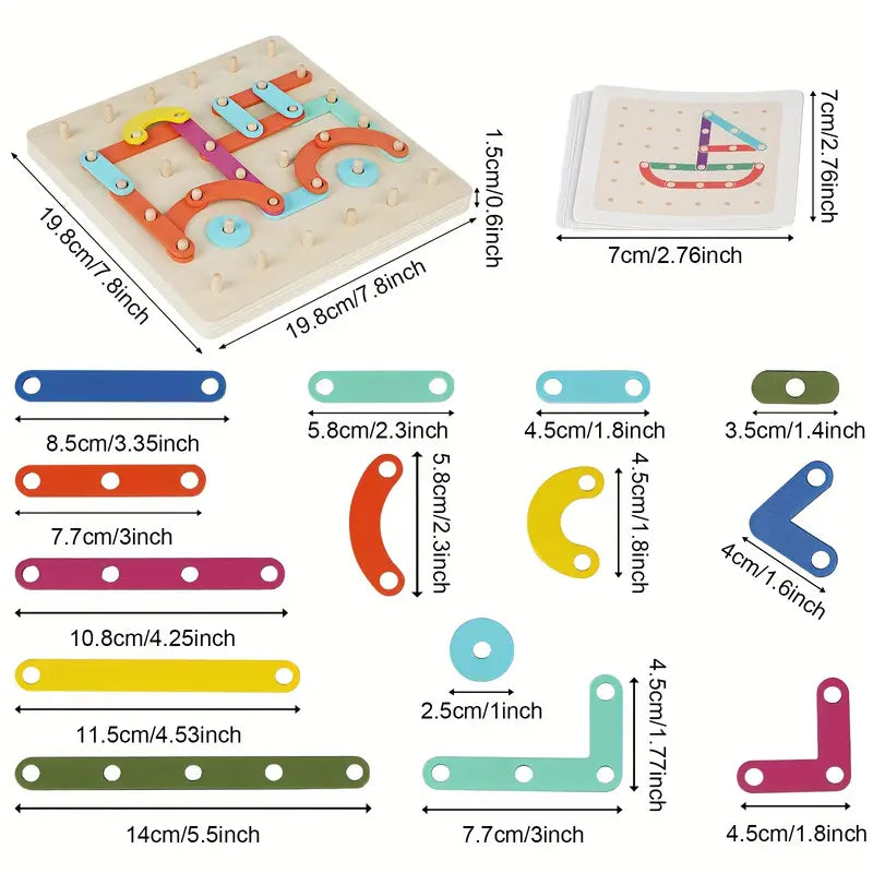 Montessori Peg Puzzle for Kids