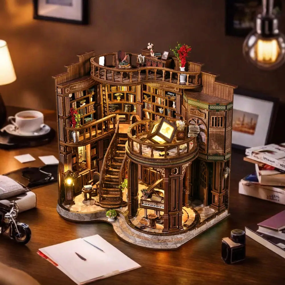 Miniature 3D Library with Lighting